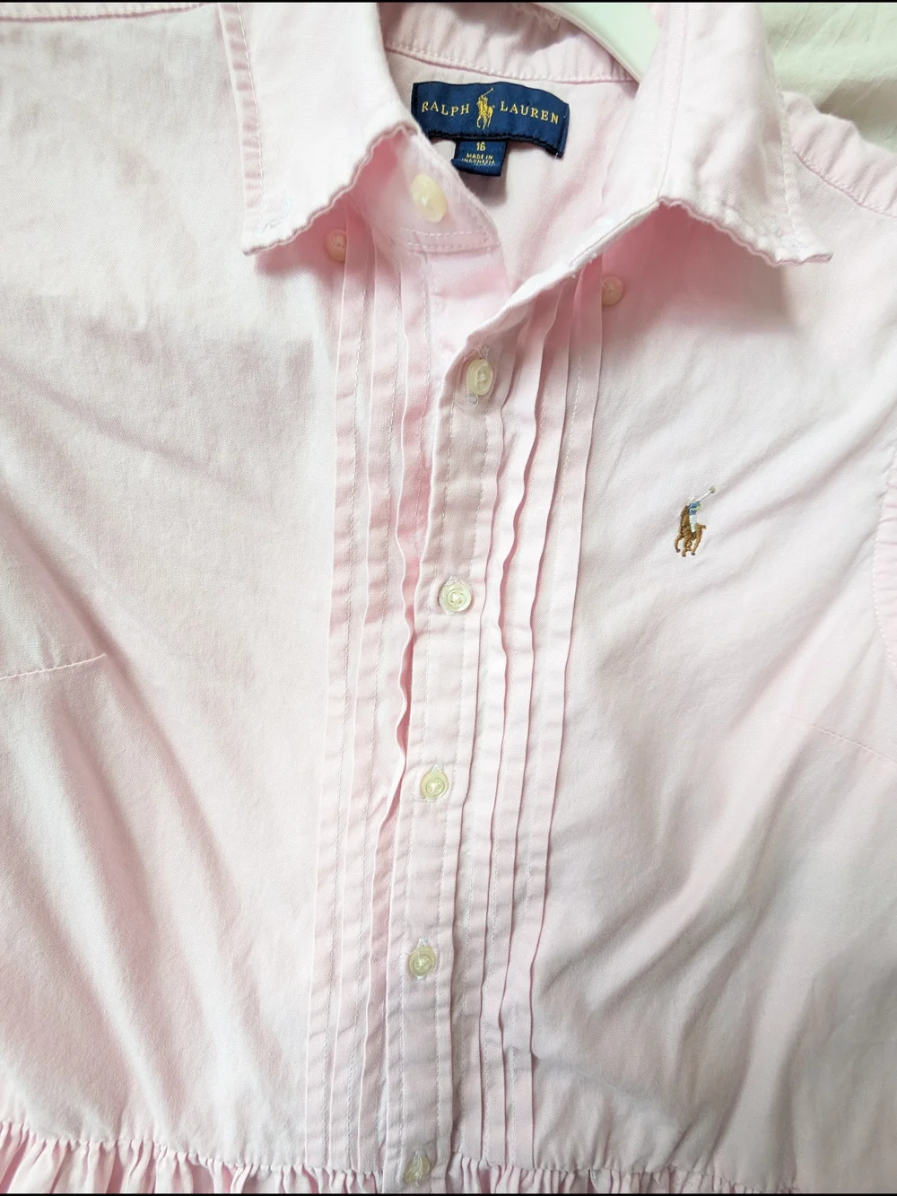 Ralph Lauren Pink Girls' Short-Sleeve Shirt Dress
